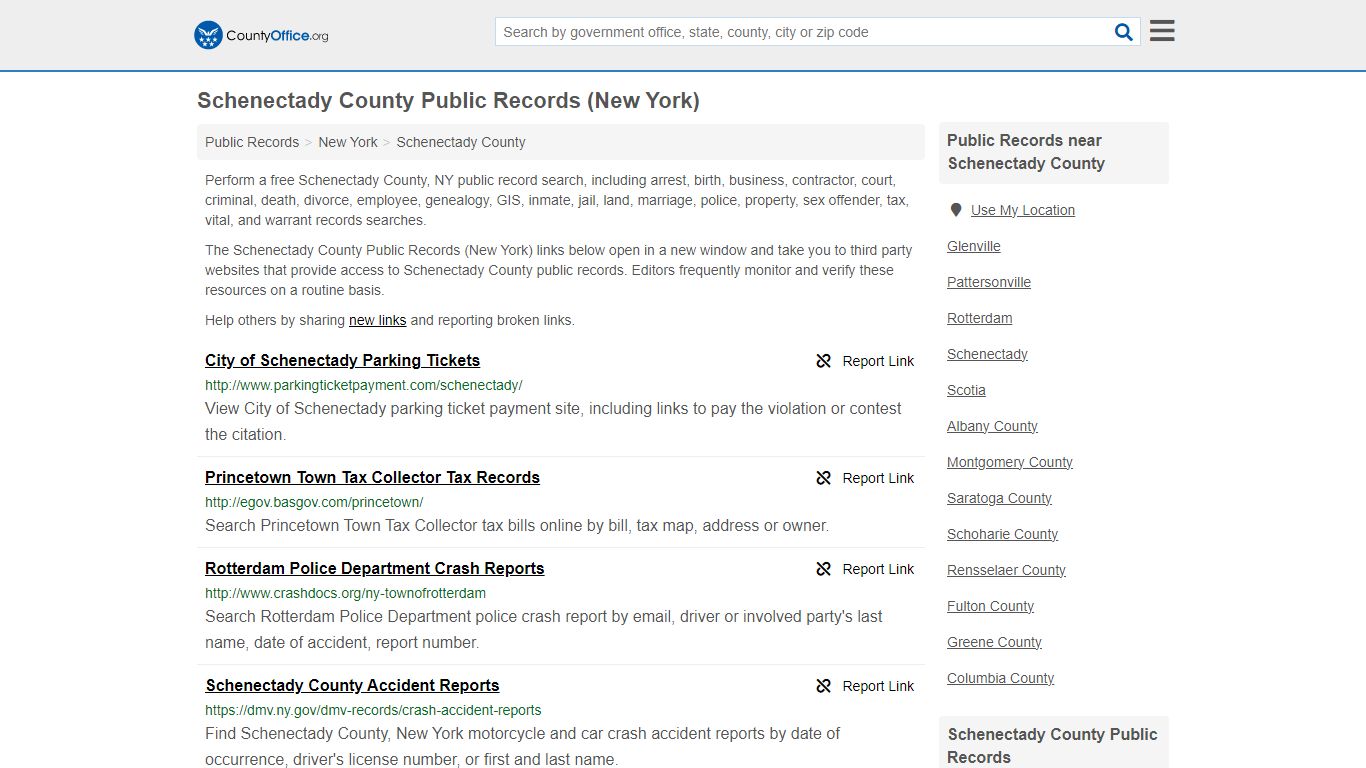 Public Records - Schenectady County, NY (Business, Criminal, GIS ...