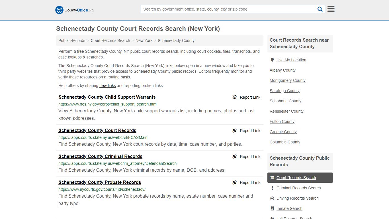 Schenectady County Court Records Search (New York) - County Office